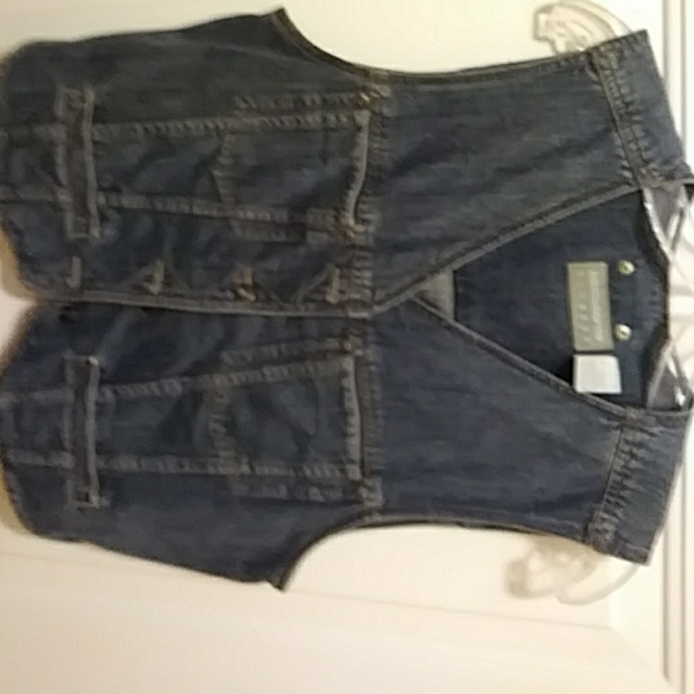 Blue jean vest